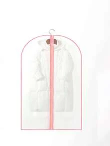 1pc Clear Hanging Clothes Storage Bag - Multicolor - View 3