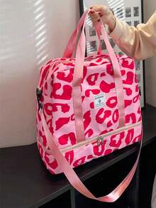 Polyester Women's Multifunctional Travel Bag Large Capacity Handheld Shoulder Bag Portable Luggage Bag - Multicolor - View 7