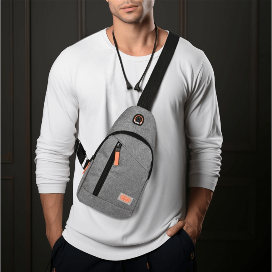 Men s Chest Bag Trendy Waterproof Crossbody Bag Motorcycle Backpack Bike Waist Bag Sports Shoulder Bag Small Bag Fanny Pack Hip Bag Bum Bag College Bag Sac Homme Work Weekend Summer Vacation Carry