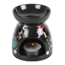 Something Different Dark Forest Forest Oil Burner (Black/Multicoloured) - 深空黑色 - 查看 1