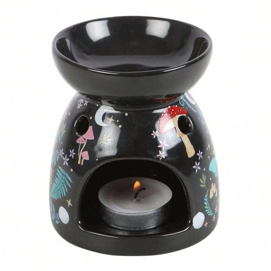 Something Different Dark Forest Forest Oil Burner (Black/Multicoloured) - 深空黑色 - 查看 1