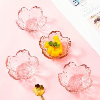 1 件/2 件日式锤纹樱花玻璃碟，用于盛放酱油、醋、火锅调料和蘸酱、厨房用品、圣诞礼物、学校用品