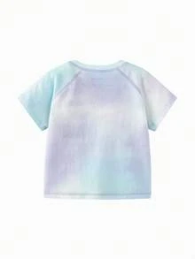 mini bala Áo thun trẻ em gái 2024 Áo thun tay ngắn đa năng cho trẻ em mới sinh mùa hè - Màu tím - Xem 5