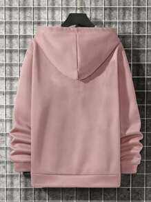 Men Hoodies - Màu Hồng baby - Xem 2