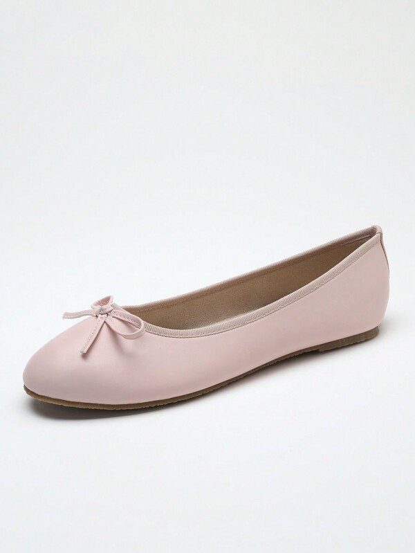 Chics ballerines, nouvelle arrivée printemps/été/automne, chaussures décontractées à semelle souple et à talon bas confortable et légères ornées de nœud papillon, chaussures à la mode pour le travail à l'extérieur pour grand-mère, marron