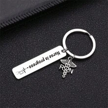 Show Your Appreciation With This Inspirational Nurse's Day Gift Keyring! - Silver - View 2