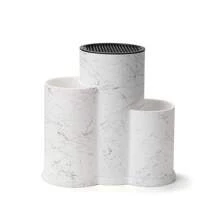 1 Stück universaler Messerhalter, 3-in-1, Küchenwarenträger, Messerhalterung, leerer Messerslot, große Küchenhelfer, schwarz gebürsteter multifunktionaler Küchengerätehalter für Messer, Essstäbchen und mehr - platzsparendes Küchenhelfer-Gadget