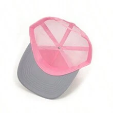 1pc Men's Fashion Color Block Ocean Animal Baseball Cap, Summer Outdoor Sun Hat, Unique Half Mesh Trucker Cap, Baseball Cap, Suitable For Everyday Wear - Embroidery - View 10