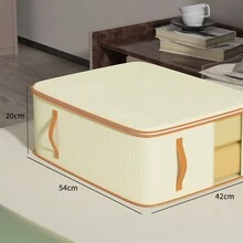 1pc Clothes Quilt Storage Bag Quilt Organizer Large-Capacity Visual Futon Bag Closet 4-Piece Organizer - Multicolor - View 4