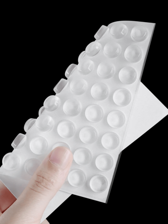 1 Set 100pcs Cabinet Door Bumpers, Door Bumpers Clear, Door Bumper Dots, Small Soft Adhesive Pads For Cabinet, Corner, Door Stopper Wall Protector, Round Thin Sound Dampening Best