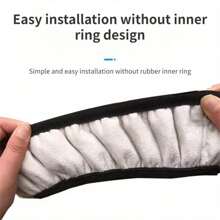 Juego de 3 piezas Cubiertas universales de volante de coche de peluche, cubierta de freno de mano y palanca de cambios de invierno esponjosa, accesorios para el coche