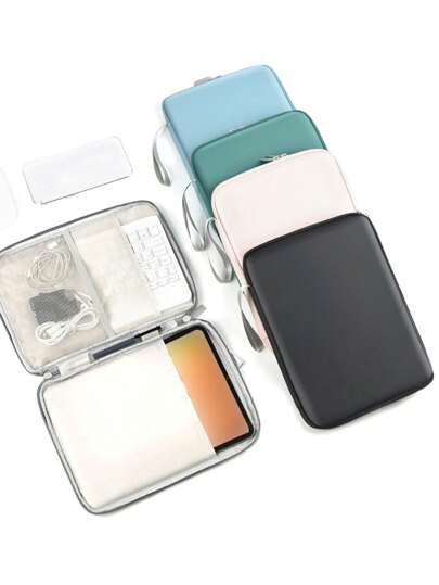 1 件 PU 皮革防水手提包保护套，适用于 10.9 英寸、12.9 英寸及以下 15 英寸平板电脑/iPad，轻巧便捷