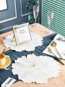 1pc New Kitchen Table Decor Embroidered Placemat, Suitable For Dining Room, Living Room, Heat Insulation, Anti-Scratch, Anti-Dust, Applicable For Weddings, Parties, Gifts, Birthdays, Christmas - Pink - View 16