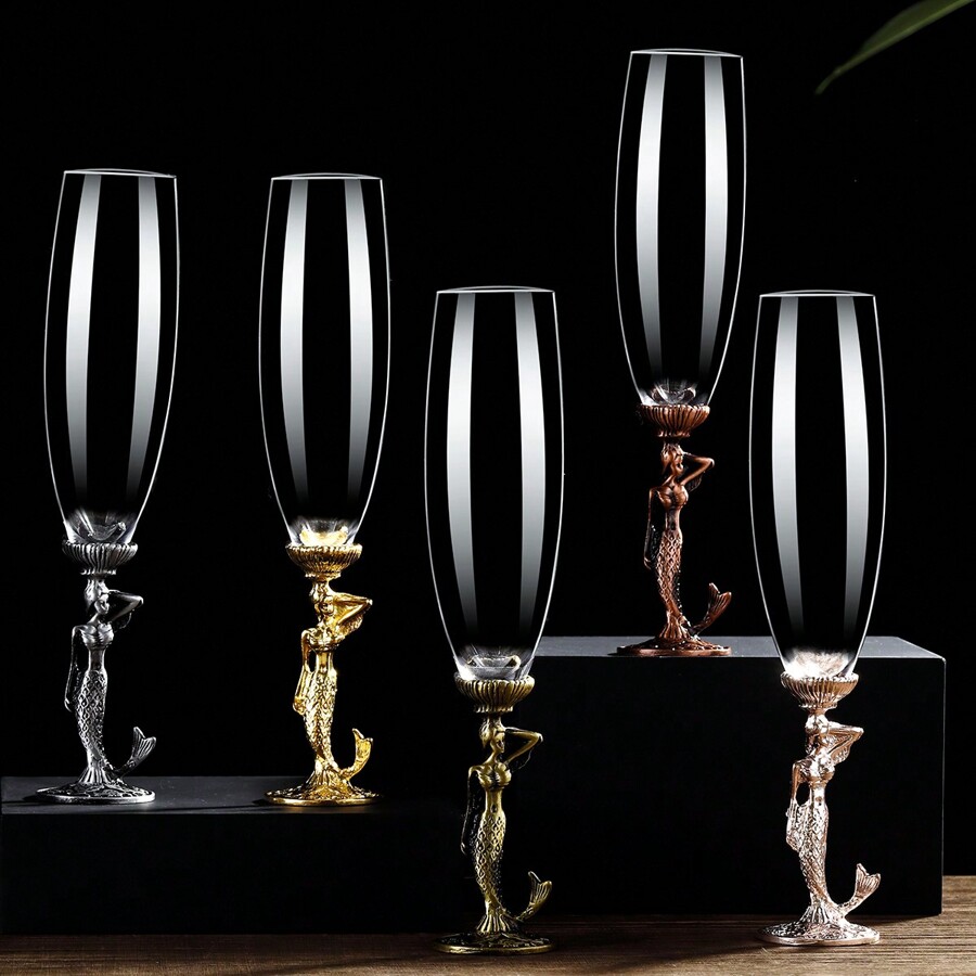 Premium Single Seductive And Mysterious Mermaid Champagne Glass (200ml