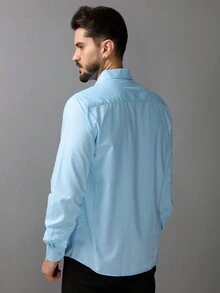 Men Cardigans - טורקיז כחול - ראה 2