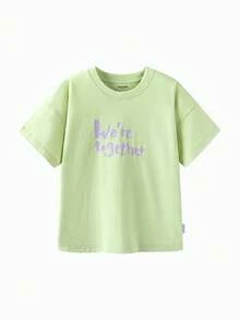 mini bala 男童女童短袖T恤夏季宝宝吸湿速干柔软透气儿童上衣