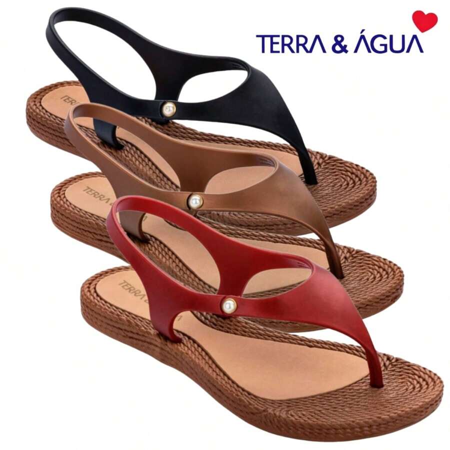 Women Flat Sandals - 銅色 - 查看 1