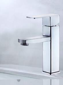 Banheiro Inox Monocomando Moderna Abs Luxo 1/4 De Volta Cromo Premium Torneira Banheiro Inox - Prata - Visão 1