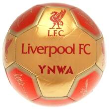 Liverpool FC YNWA Signature Football (Red/Gold) - Red - View 2