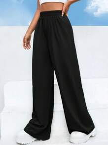 Pants Para Mujer Elástico Pantalon De Moda Elegante Casual Comodo Dama - Negro - Ver 3