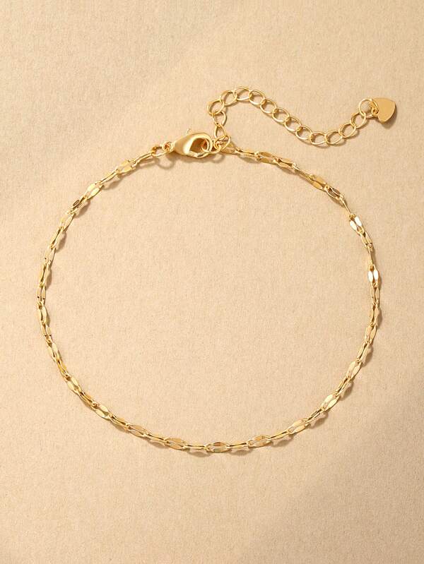 Bracelet De Cheville À La Mode En Acier Inoxydable Adapté Pour Port Quotidien