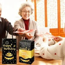 Caja de Regalo Sorpresa de Cumpleaños para hacer usted mismo, Caja de Dinero para Explotar con Diseño Negro y Dorado para Guardar Dinero y como Recuerdo de Fiesta de Cumpleaños para Mujeres y Hombres (Dinero no incluido) - Multicolor - Ver 6