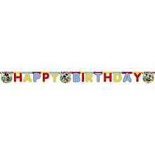 Disney Mickey Mouse Happy Birthday Banner (Yellow/Red/Blue) - Yellow Gold - View 1