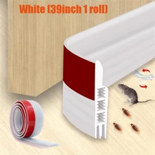 1 miếng chặn gió cửa, miếng dán kín đáy cửa, miếng dán đường nối cửa, miếng cách nhiệt chặn gió dưới cửa, chổi quét cửa, dải chắn thời tiết, dải chặn tiếng ồn cho cửa cách âm, chắn gió, chặn bụi, dài 39,3 inch, nhãn dán, decal dán tường, decal vinyl trang trí nhà cửa, vật dụng trang trí mùa xuân làm mới ngôi nhà của bạn, nhãn dán trang trí Rama - Nhiều màu - Xem 8