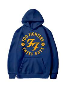 Men Hoodies - 藏蓝色 - 查看 2