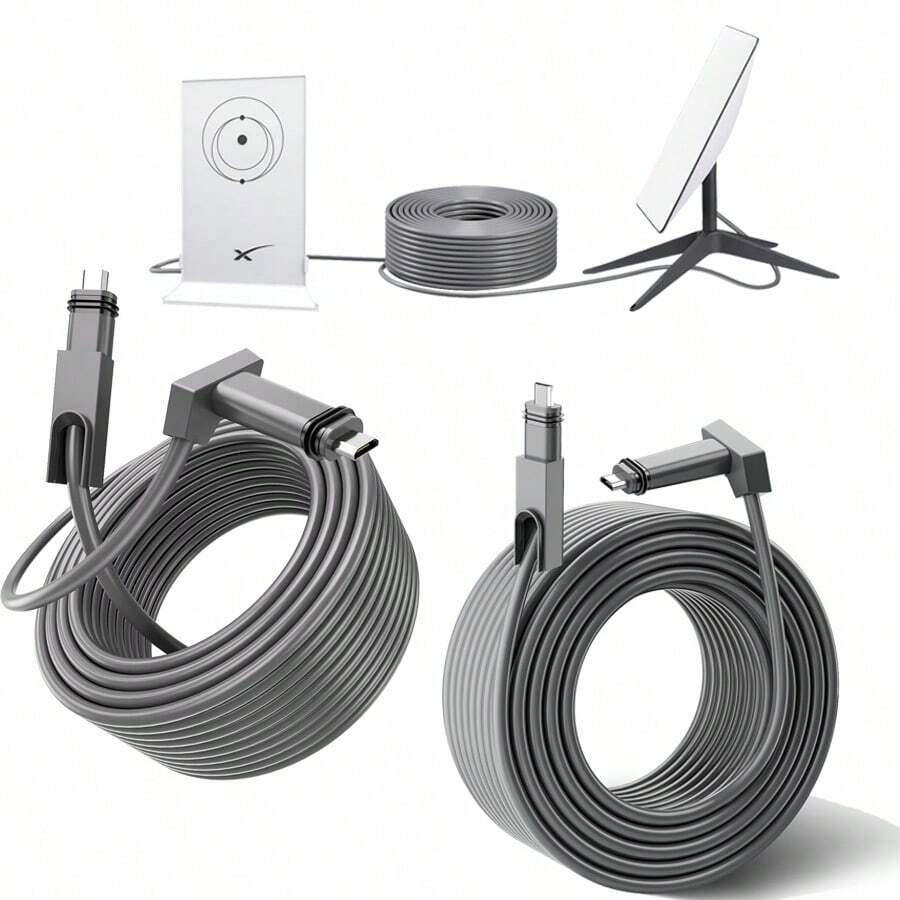 Ankndo Replacement Cable Compatible With Starlink Rectangular Satellite V2 Starlink Gen2 Cable