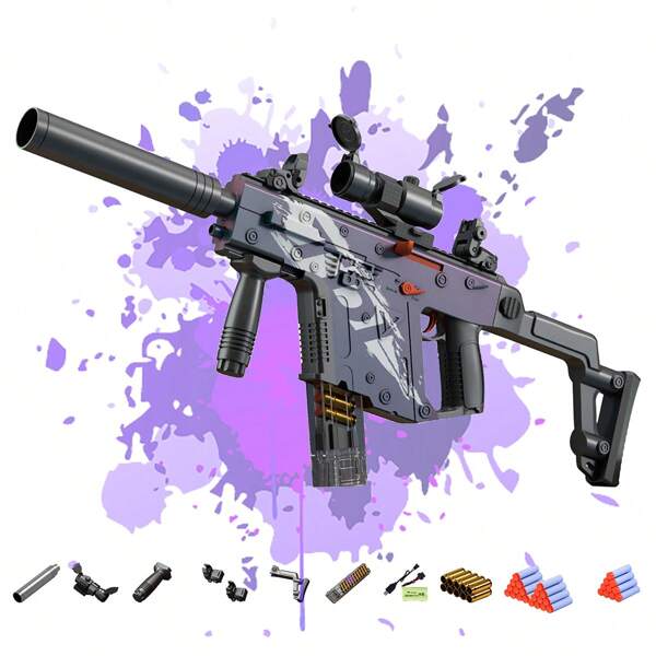 SK MISS Pistola de Juguete Blaster Electricas, Automatica 2 en 1 Modos Blasters Pistola de Espuma, Pistolas Juguetes Eléctrico para Niños Enfant Adolescente Edad 3+ años