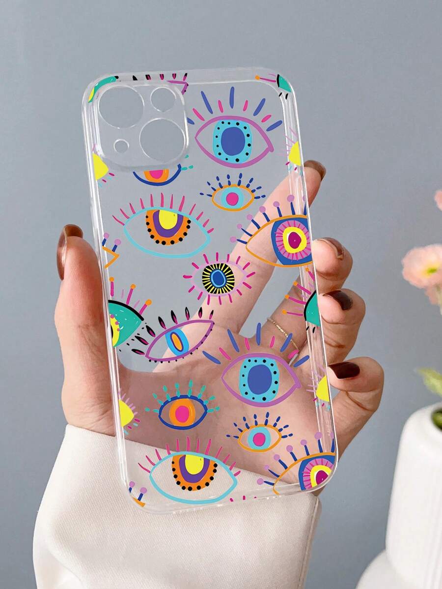 1 Ốp lưng điện thoại TPU toàn diện thiết kế hình mắt tương thích với iPhone Chống nước Chống sốc Chống rơi Chống trầy xước - Nhiều màu - Xem 1