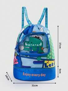 Cartoon Swim Bag - Quality Design, Versatile Fitness Backpack, Travel-Friendly Toiletry Organizer, Spacious Dual-Shoulder Storage Bag-Ideal For Swimming Storage - Multicolor - View 13
