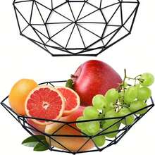 1 个水果篮、客厅咖啡桌水果盘、圣诞节和万圣节派对和节日水果零食托盘、多功能厨房储物篮