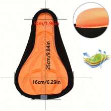 Sillín de bicicleta de ciclismo MTB acolchado suave 3D, funda de asiento de espuma de almohadilla de cojín, accesorio de bicicleta cómodo mat para sillas de montar
