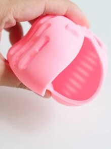 1pc Silicone Makeup Sponge Holder, Breathable Easy Drying Portable Makeup Blender Case - Multicolor - View 5