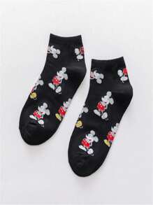 10 Pairs Of   Cute Cartoon Japanese Daily Versatile, Skin Friendly, Comfortable, Breathable, Sweat Wicking Women's Socks