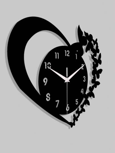 Pc, Zwart Love Acrylic Wand Clock, Creative Silent Living Room, Bedroom, Room ation, Home Kitchen, Office ation. Loved Ones Friends.,Home ,Room Birthday Graduation Klok Bedroom Dormitory Back To School view 7