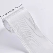 1卷加厚仿木纹踢脚线墙贴，自粘式客厅卧室墙壁转角装饰，3.15英寸 X 196.85英寸 - 彩色 - 查看 4