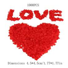 1000 قطعة من الزهور الواقعية لتزيين حفلات الزفاف، ديكور مشهد رومانسي ببتلات وردة مصنعة للغرفة، حواجز زهور لديكور غرفة الزفاف، وأدوات ديكورية لحفلات الاحتفال - متعدد الألوان - مشاهدة 2