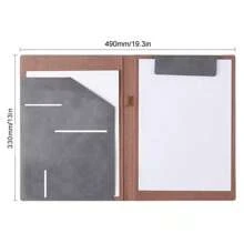 A4 Business Leather Document Folder Manager Portfolio For Contract And Receipt Management,Back To School,School Supplies
