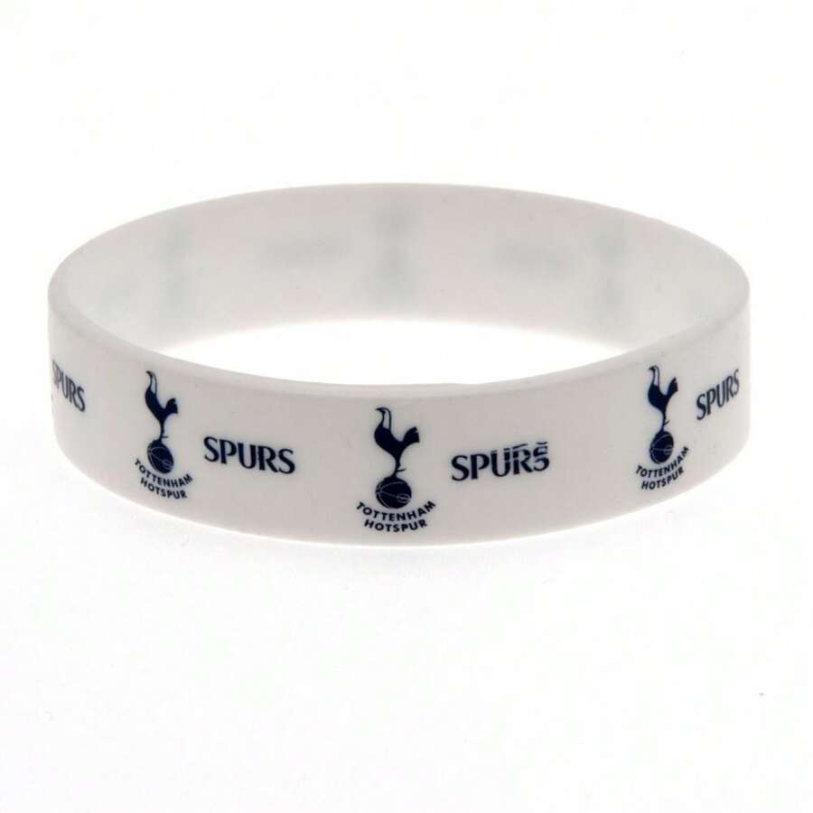 Tottenham Hotspur FC Official Silicone Wristband (White) - White - View 1