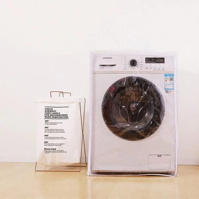 Washer/Dryer Cover, Washer And Dryer Covers, Washine Machine Cover For Waterproof And Dustproof Front-Loading Machine 23" W X25 " D X 34" H "Inch (Transparent),Kitchen Decor,Household Items,Mother's Day Gift,Bedroom Decor,Garden,Kitchen Decor,Summer,Beach,Travel Essentials,Room Decor,Squishy,Graduation