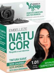 Hair Coloring - Natucor 1.01 Charcoal Black - View 2