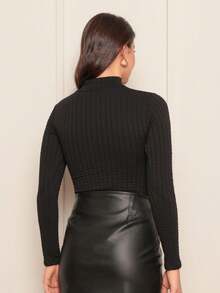 Women Bodysuits - 黑色 - 查看 2