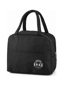 1pz Lonchera Térmica Bolsa Para Lunch Almuerzo Con Aislamiento Frío Y Calor Varios Colores
