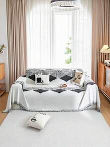 1pc All-Seasons Universal Pet Blanket, Sofa Cover, Dustproof Scratch-Resistant Couch Mat, Cat Scratch Resistant - Multicolor - View 6