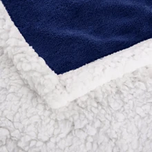 Soft Blanket Baby Double-Sided Blanket Soft Sherpa And Microfiber - Màu xanh hải quân - Xem 3