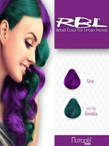 Tinte de Fantasía en Crema RBL Nutrapel Semi-permanente (Colores Neon) - Chispa Naranja - Ver 4