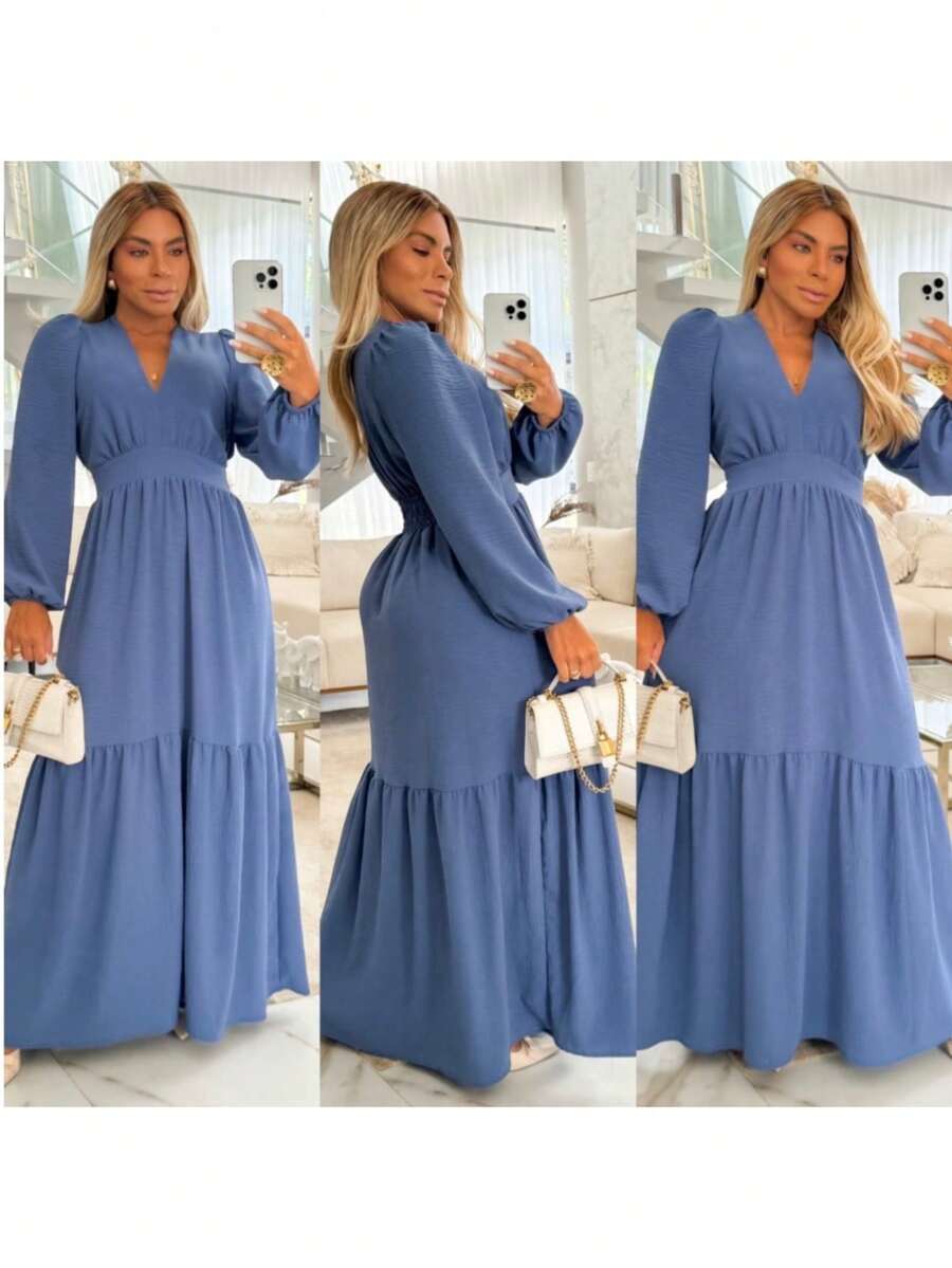 Women Dresses - 青碧色 - 查看 1